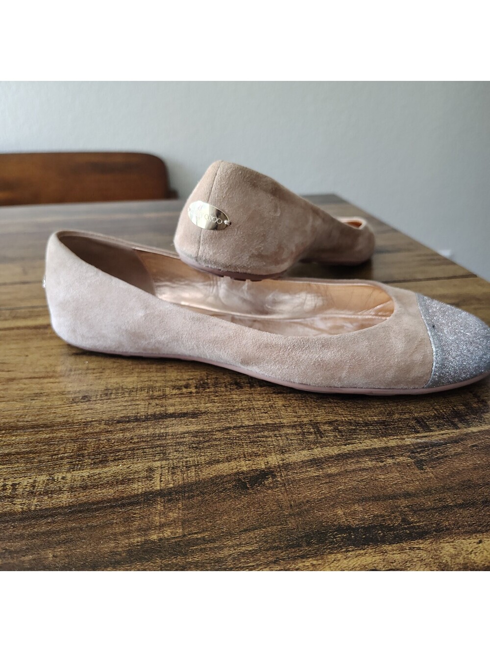 Jimmy Choo blush suede ballet flats 40 / 10